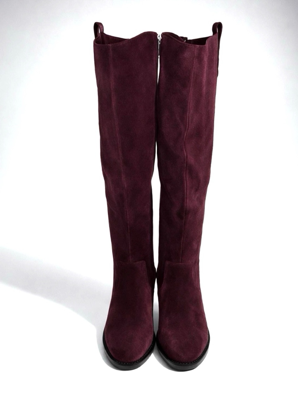 Marc Jacobs Over-The-Knee Suede Boots in Burgundy